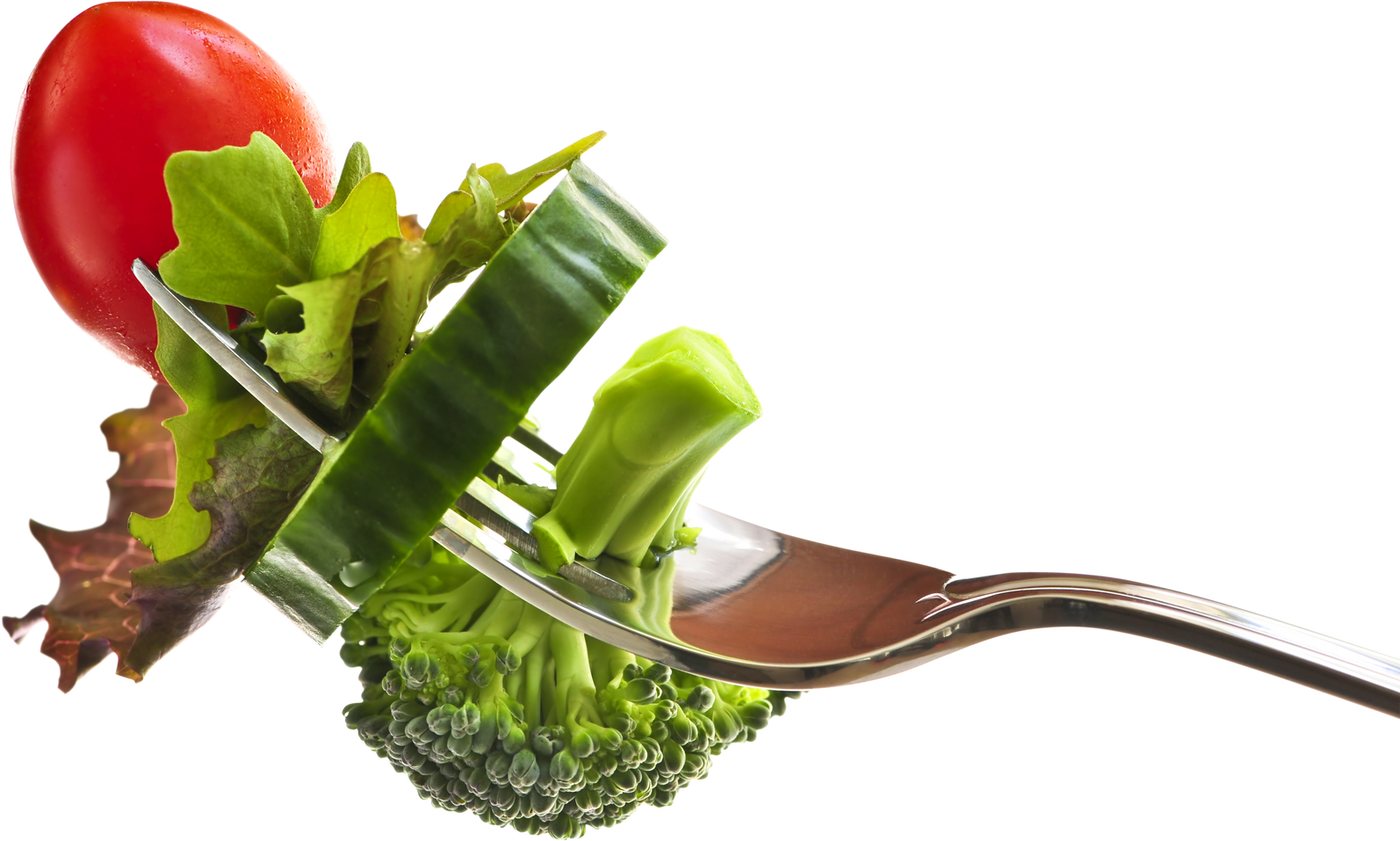 Fresh Vegetables on a Fork